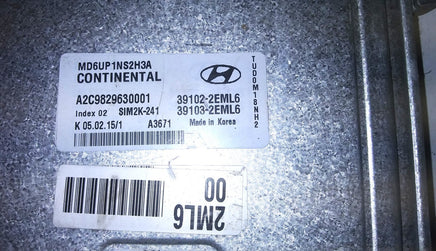 39102-2EML6 ecu ecm computer 2014-2015 Hyundai Elantra
