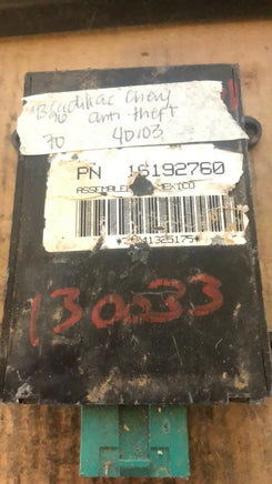 1993-1996 Chevy or Cadillac throttle control module computer 16192760