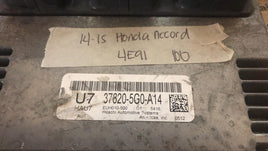 37820-5G0-A14 ecm ecu computer 2014-2015 Honda Accord