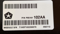 RL161102AA Dodge  Caravan or Chrysler T&C 2005 ECM ECU computer  **REMAN**