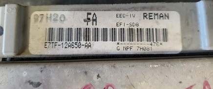E7TF-12A650-AA  Ford Ranger Mazda B4000  ecm ecu computer 1987