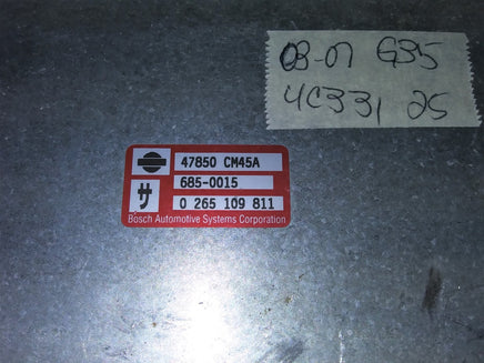 47850 CM45A Infiniti G35 2003-2007 ABS anti-lock Control module