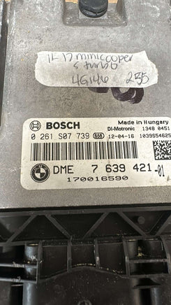 7 639 421 -01 Mini Cooper 2011-2012 ecm ecu computer