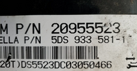 2012 Chevy Traverse seat control module 20955523
