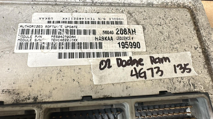 P56040208AH Dodge Ram pickup 2002 ecu ecm computer