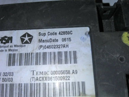 2004-2006 Dodge Durango heated seat control module (P)4602327AH