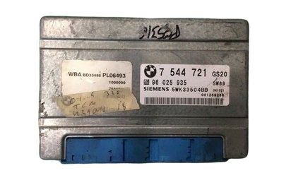 7 544 721 TCM transmission computer 2004-2005 BMW 330 330i