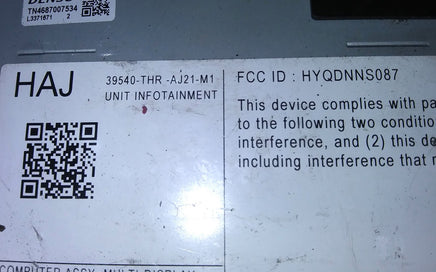 39540-THR-AJ21-M1 Satellite Radio Receiver 2021-2022 Honda Odyssey