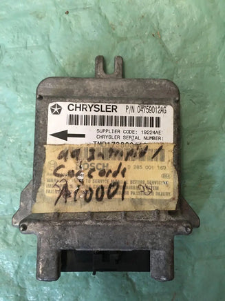 1999 Dodge Intrepid Chrsyler Concorde air bag module 04759012AG