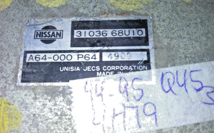 31036 68U10 tcm transmission computer 1994-1995 Infiniti Q45