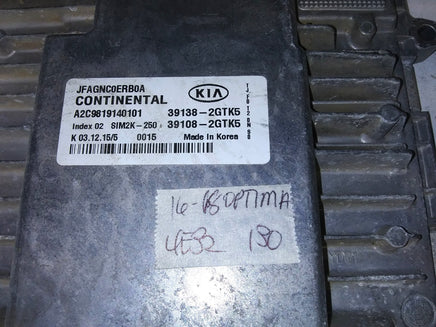39138-2GTK5 Kia Optima 2016-2018 ecu ecm computer