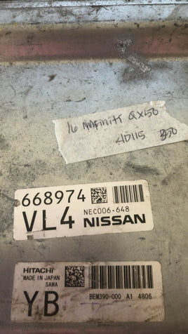 NEC006-648 Infiniti G37 2011-2013 ecm ecu computer