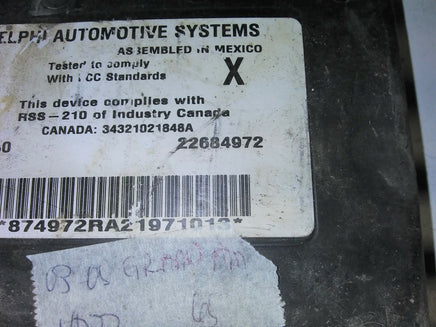 22684972 Pontiac Grand Am 2003-2005 bcm body control module