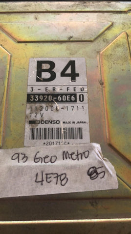 33920-60E60 ecm ecu computer 1993 Geo Metro