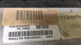 P56040501AD Dodge Durango engine control module computer 2003