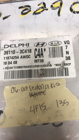 39110-3C418 Kia Sedona 2006-2009 ecm ecu computer