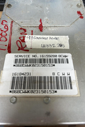 16184231 Cadillac Deville 1993 ecu ecm computer