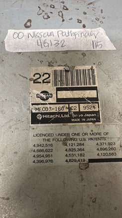 MEC07-160 Nissan Pathfinder 2000  ecm ecu computer