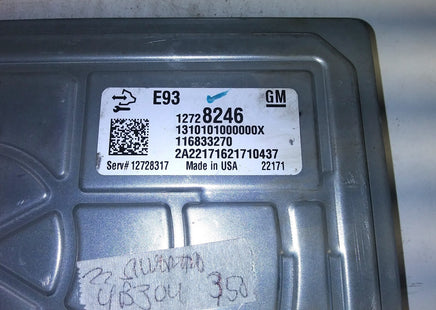 12728246 Chevrolet Silverado 2022 ecu ecm computer