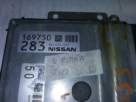 NEC025-067 ecm ecu computer 2016 Nissan Altima