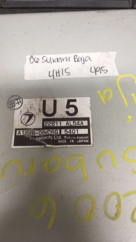 22611 AL54A Subaru Baja 2006 ecu ecm computer