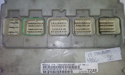 P04727072AE bcm body control module 2002 Dodge Caravan
