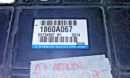 1860A067 ecm ecu computer 2007 Mitsubishi Lancer