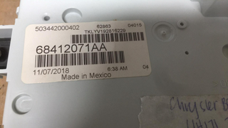 68412071AA bcm body control module  Chrysler Pacifica