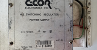 C-COR 122019-07 H.E SWITCHING REGULATOR POWER SUPPLY 2104857