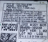 95400-B0230 bcm body control module 2017-2019 Kia Forte - Swan Auto