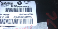 (P)68058082AJ heated seat control module 2011 Dodge Charger