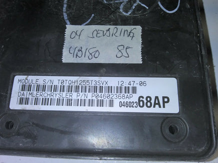 P04602368AP bcm body control module 2004 Chrysler Sebring