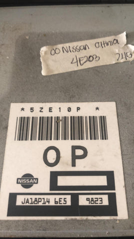Nissan Altima 2000 ecm ecu computer JA18P14 6E5