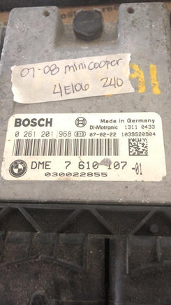 7 610 107 -01 Mini Cooper  2007-2008 ecm ecu computer