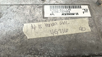 37820-R2J-L85 Honda Civic 2014-2015  ecm ecu computer