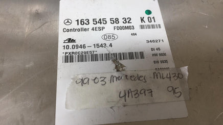 163 545 58 32 1999-2003 Mercedes ML430 ABS module