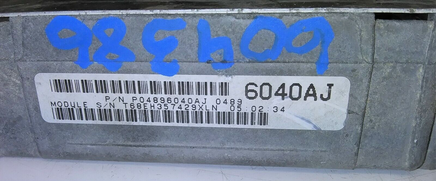 P04896040AJ Chrysler Sebring or Dodge Stratus 2001 ecm ecu computer