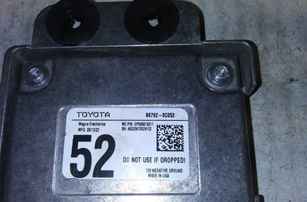 86792-0C052 park aid assist control module 2022 Toyota Tundra