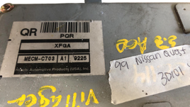 1999 Nissan Quest or Mercury Villager ecm engine computer module MECM-C703