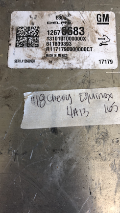 12676683 ecu ecm computer 2018 Chevy Equinox **tested**
