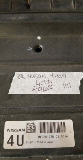 MEC86-270 Nissan Titan 2005 ecm ecu computer