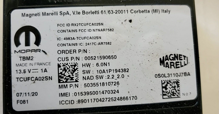 00521590650 Alfa Romeo Stelvia 2018-2021 radio antenna module