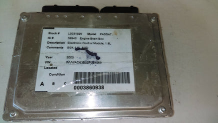 2003-2005 Volkswagen VW Passat ecm ecu computer 4D0 906 018 DQ