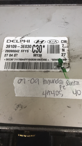 39109-3E030 Hyundai Santa Fe 2007-2009 ecm ecu computer