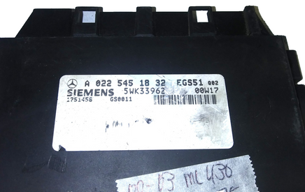 A 022 545 18 32 tcm transmission computer 2000-2003 Mercedes ML430
