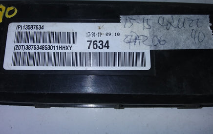 (P)13587634 temperature control module 2013-2015 Chevrolet Cruze