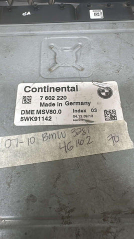 7 602 220 ecm ecu computer 2007-2010 BMW 328i 328 - Swan Auto