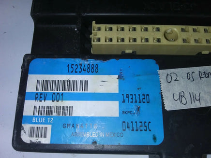 15234888 body control module 2002-2005 Buick Rendezvous