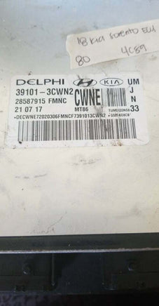 39101-3CWN2 Kia Sorento 2018 ecm ecu computer