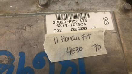 37820-RP3-A75 Honda Fit 2011 ecm ecu computer